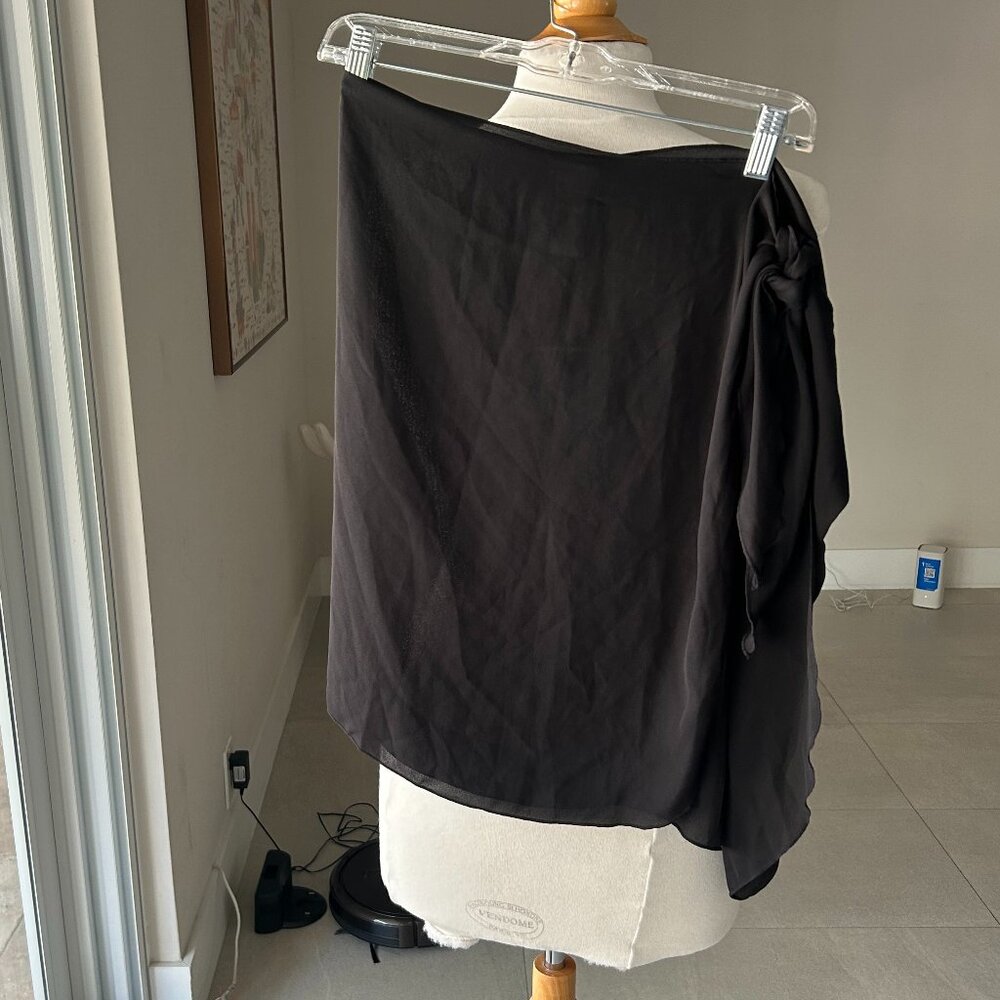 NWT Bathing suit cover up. Sheer Black Size O/S Polyester